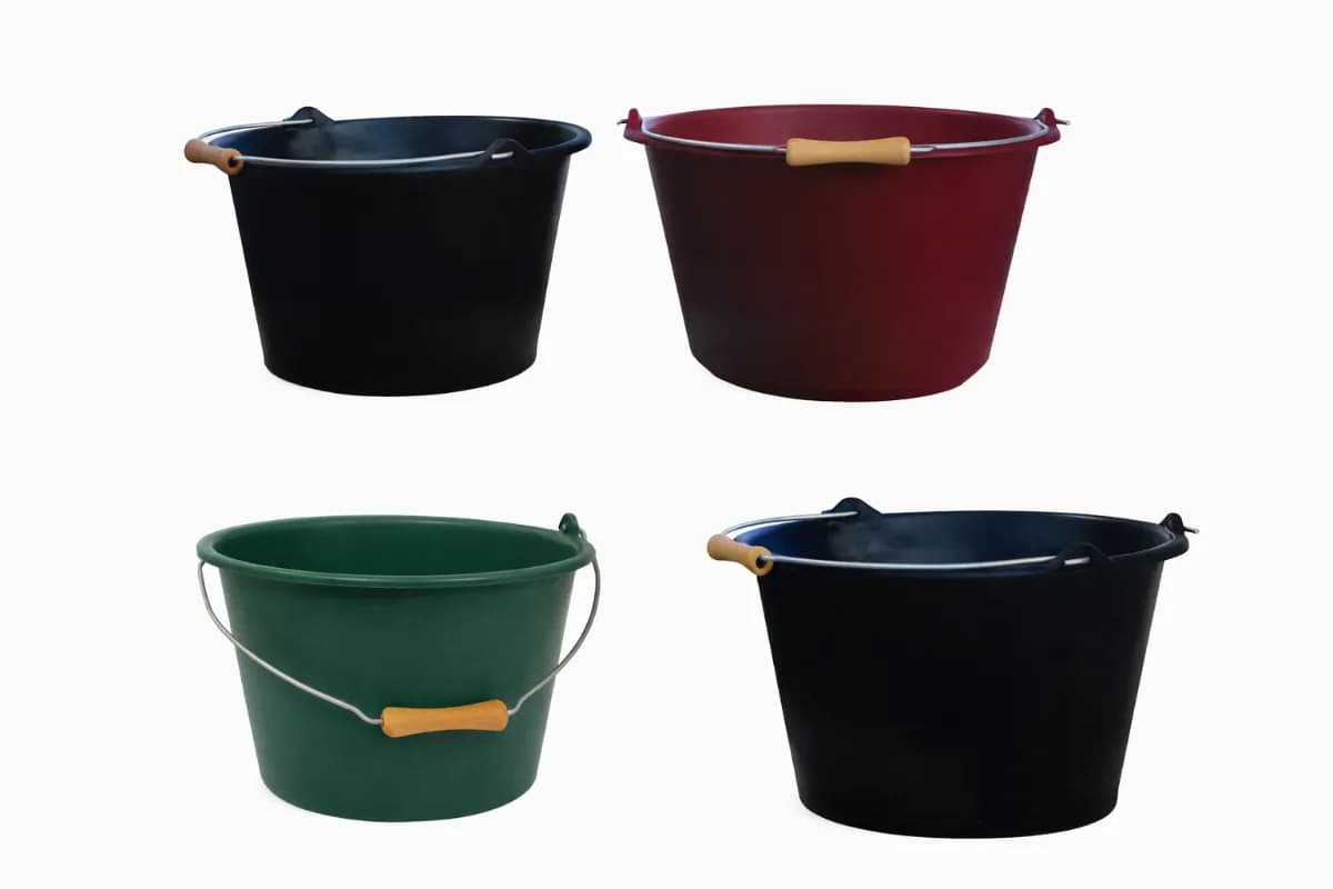 Seau a vendangé NOIR 16 L avec poignée 