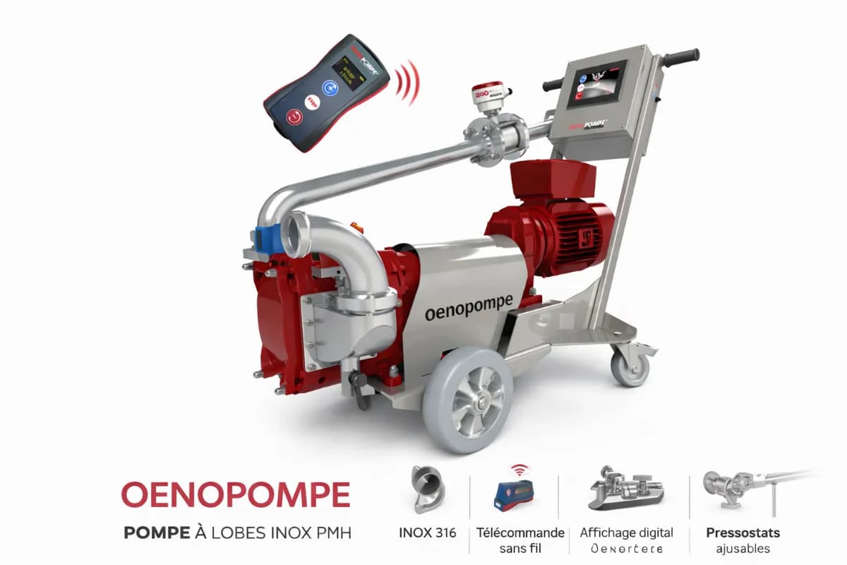 Pompe à lobes PMH vinicole 130