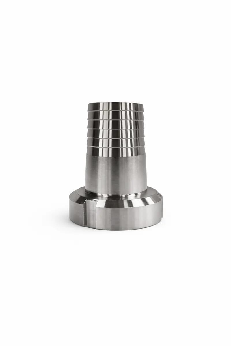 Raccord femelle Dn 40 macon, inox 304 à ligaturer