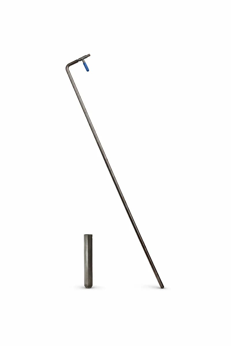 Canne injection gaz par le haut, inox 304